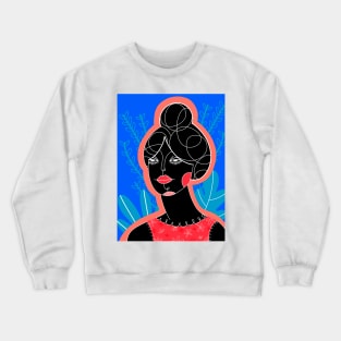 LADY IN BLUE Crewneck Sweatshirt